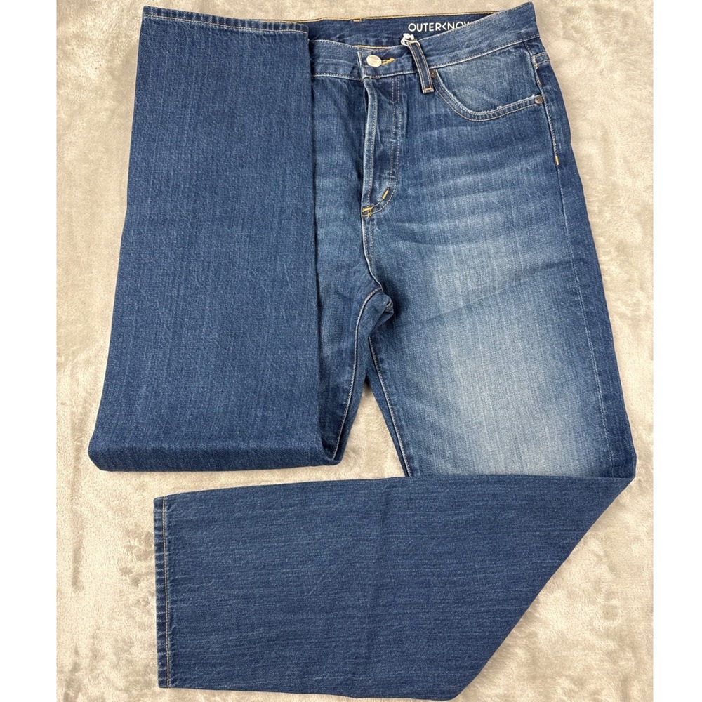 Outerknown‎ Fillmore Boyfriend S.E.A. Jeans Blue Organic Cotton Mid Wash Size 27